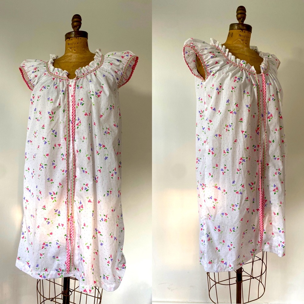 Bill Tice vintage 1980s cotton nightgown for Bonwit Teller